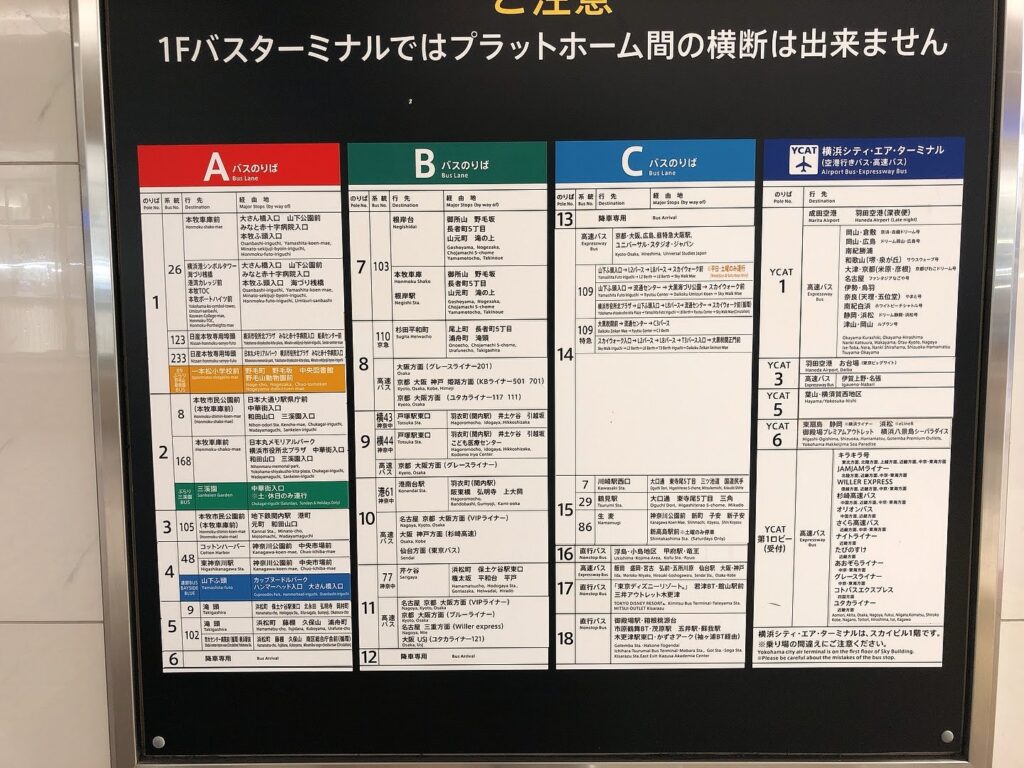 横浜駅東口バスターミナルを徹底解説 行き方は コンビニは 穴場スポットは バスレポ