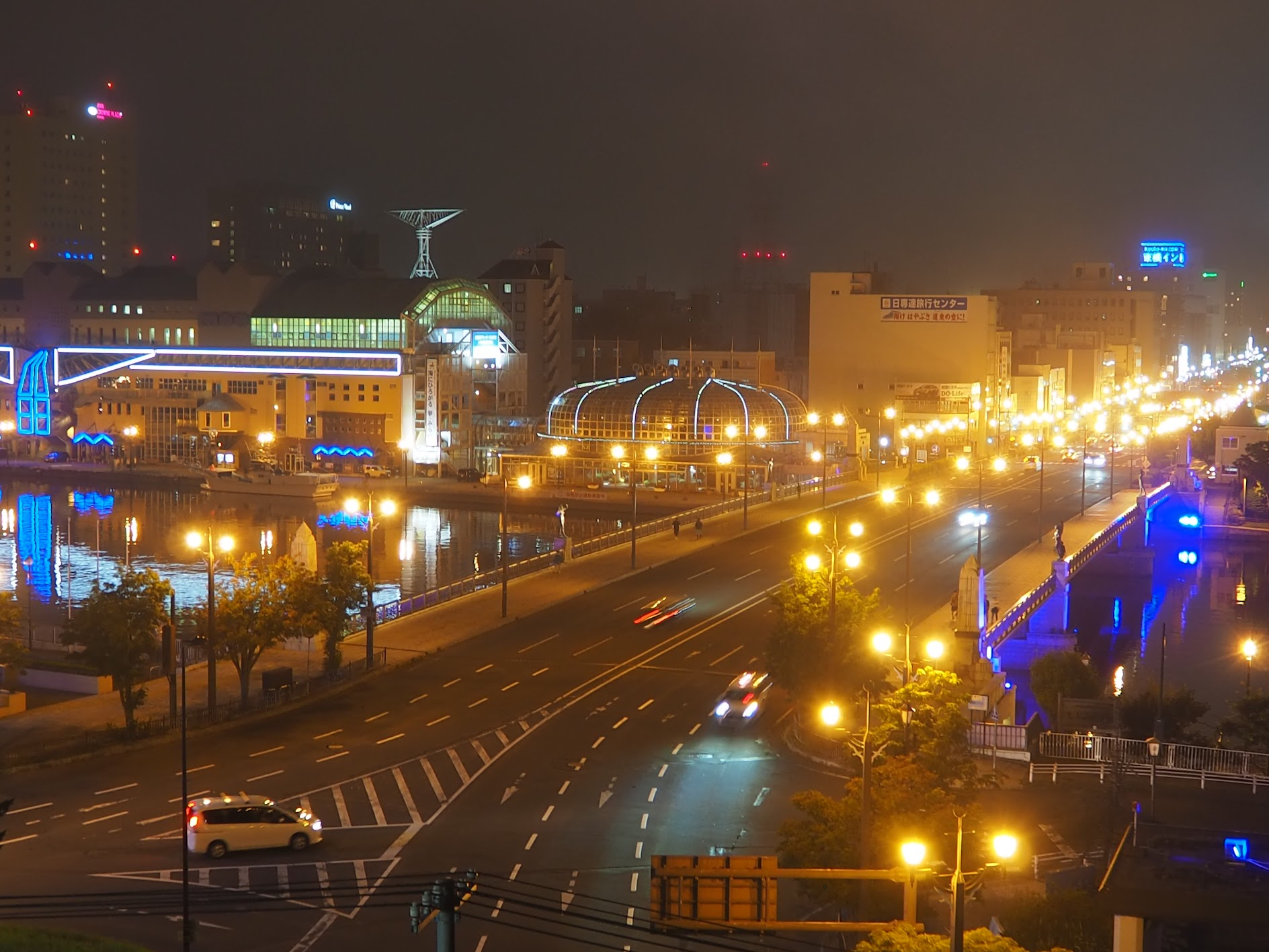 夜の幣舞橋