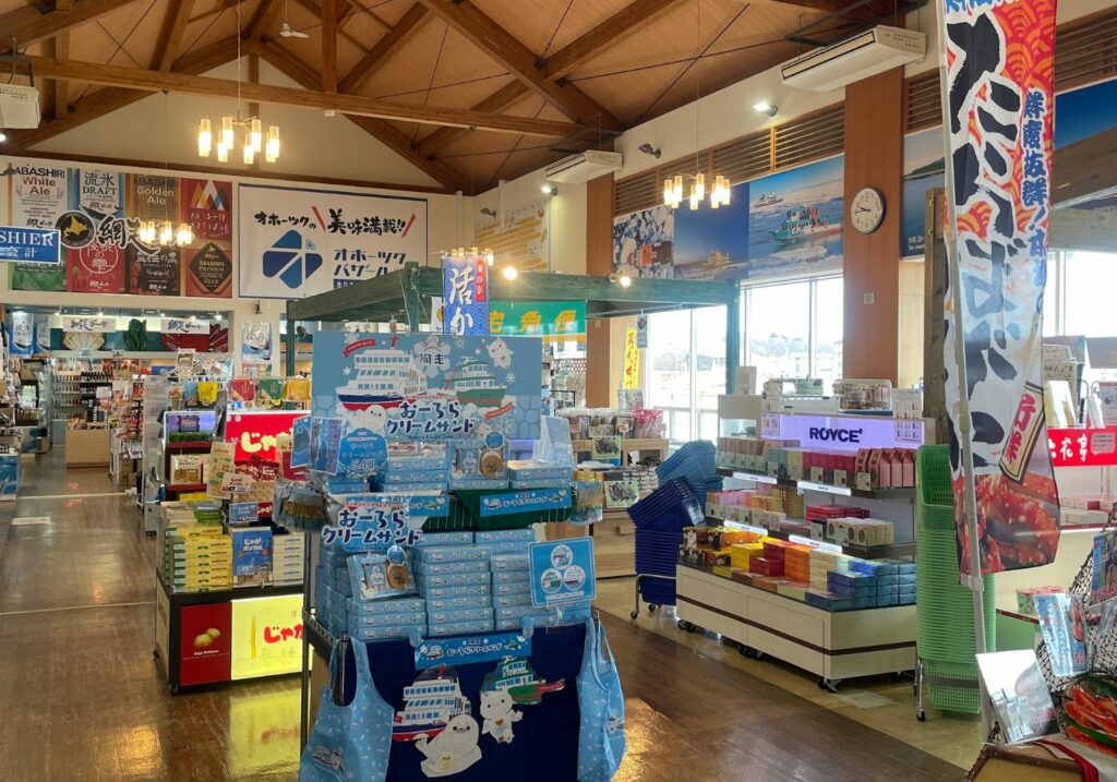 道の駅網走　店内