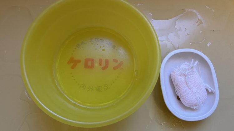 ケロリン桶とせっけん