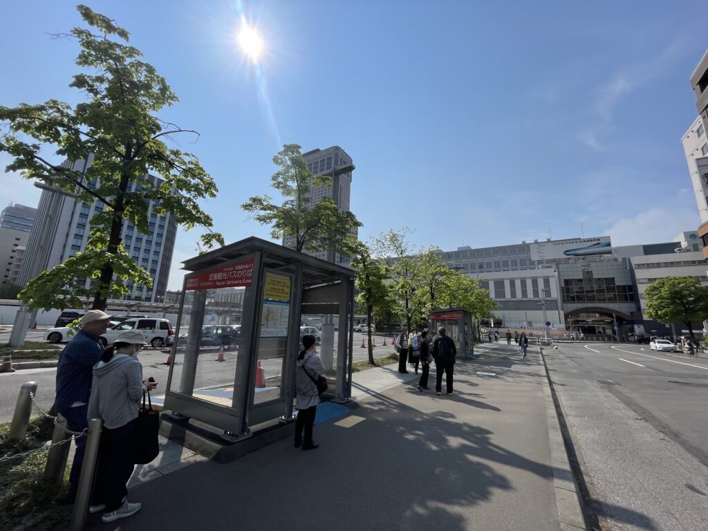 札幌駅北口　観光バス発着場