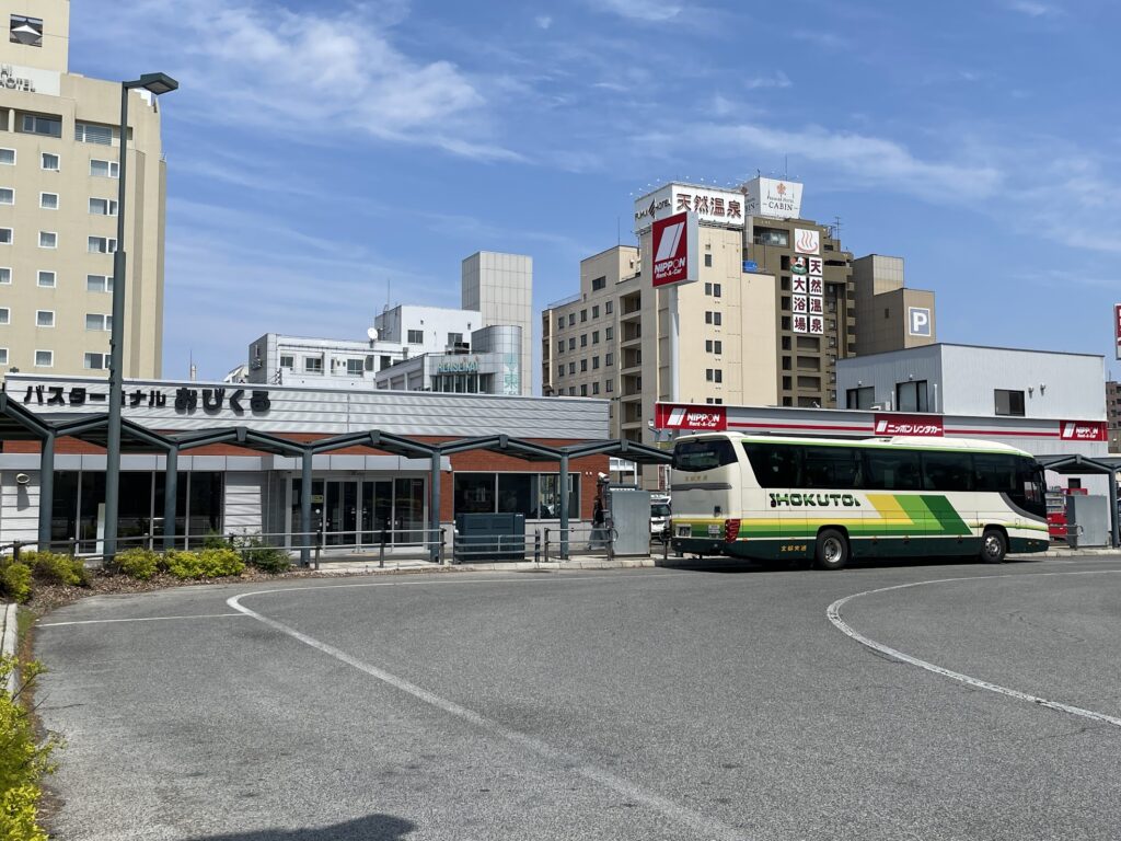 おびくる前の北都交通バス