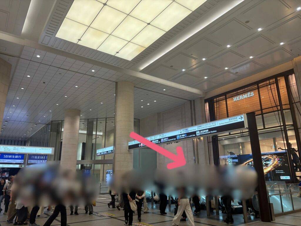 大阪駅前（東梅田駅）バスのりばへのアクセス
