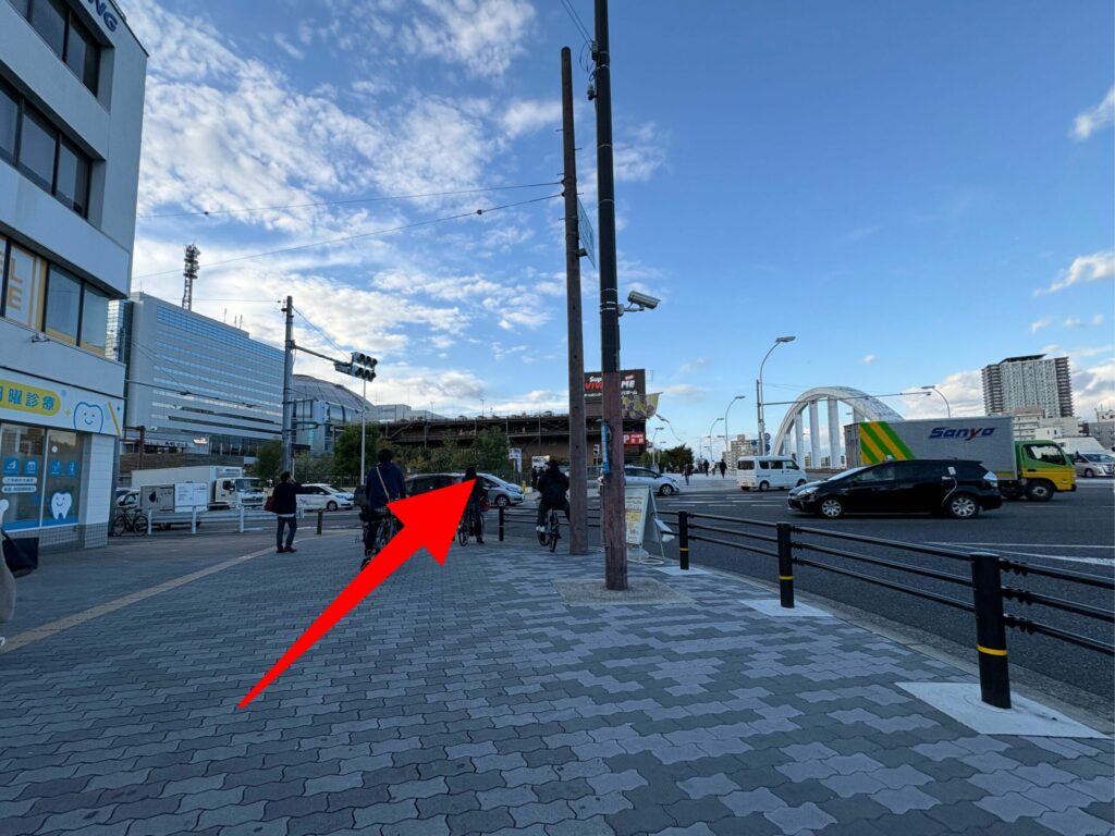 大正駅から京セラドーム大阪へのルート