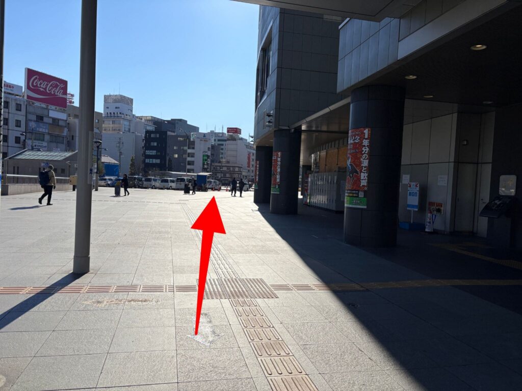 高松駅から高松駅高速バスターミナルへのアクセス