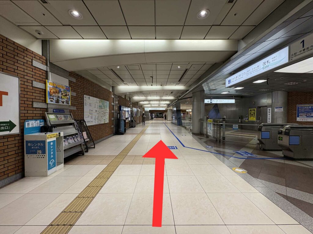 みなとみらい線「日本大通り駅」から横浜スタジアムへのアクセス