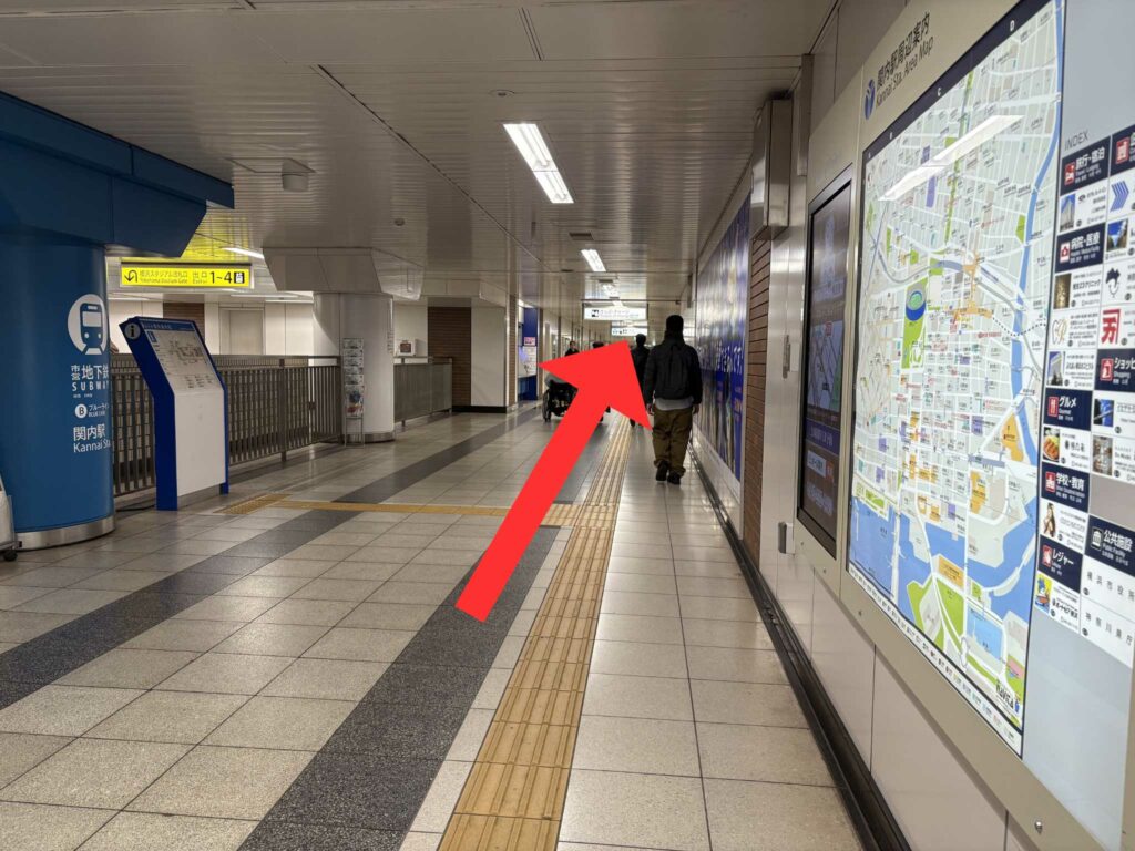横浜市営地下鉄「関内駅」から横浜スタジアムへのアクセス