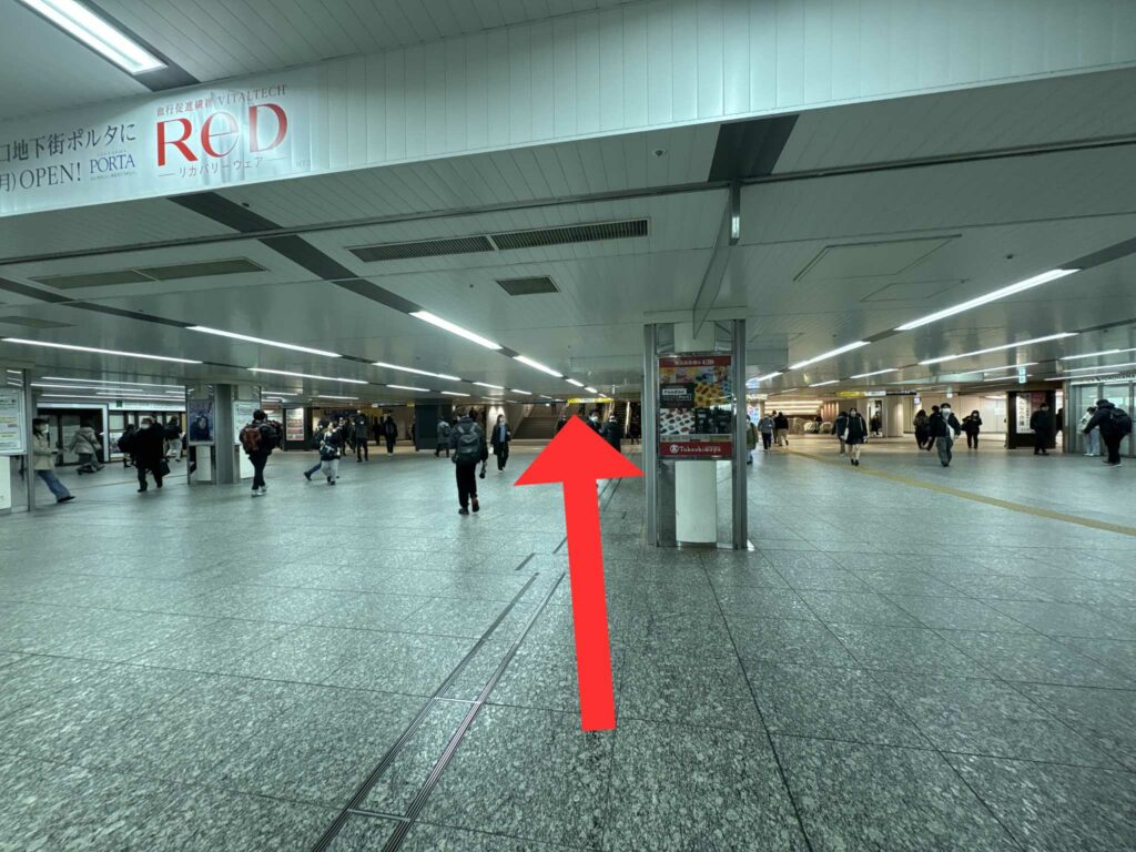 JR横浜駅から横浜駅西口第２ターミナルへのアクセス