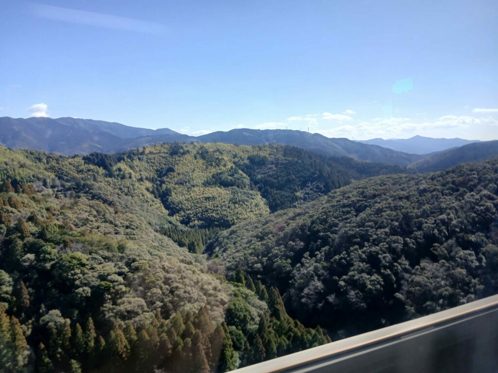 ホエールエクスプレス車窓