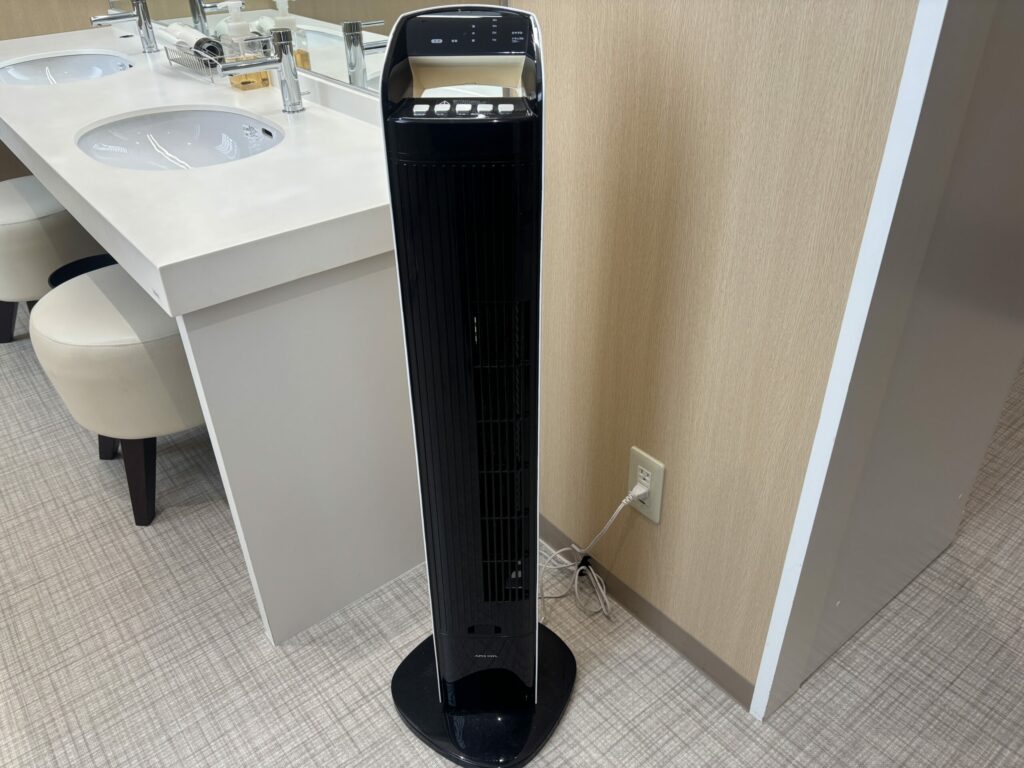 加湿器とコンセントが使える様子