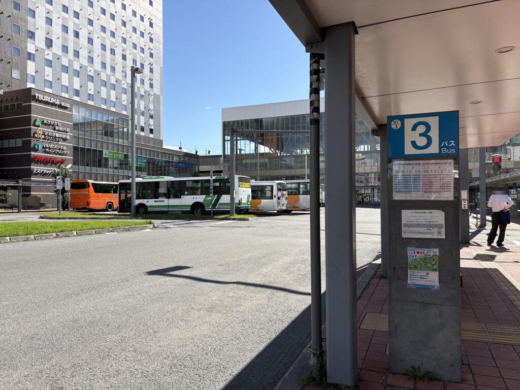 旭川駅前バスタッチの3番のりば
