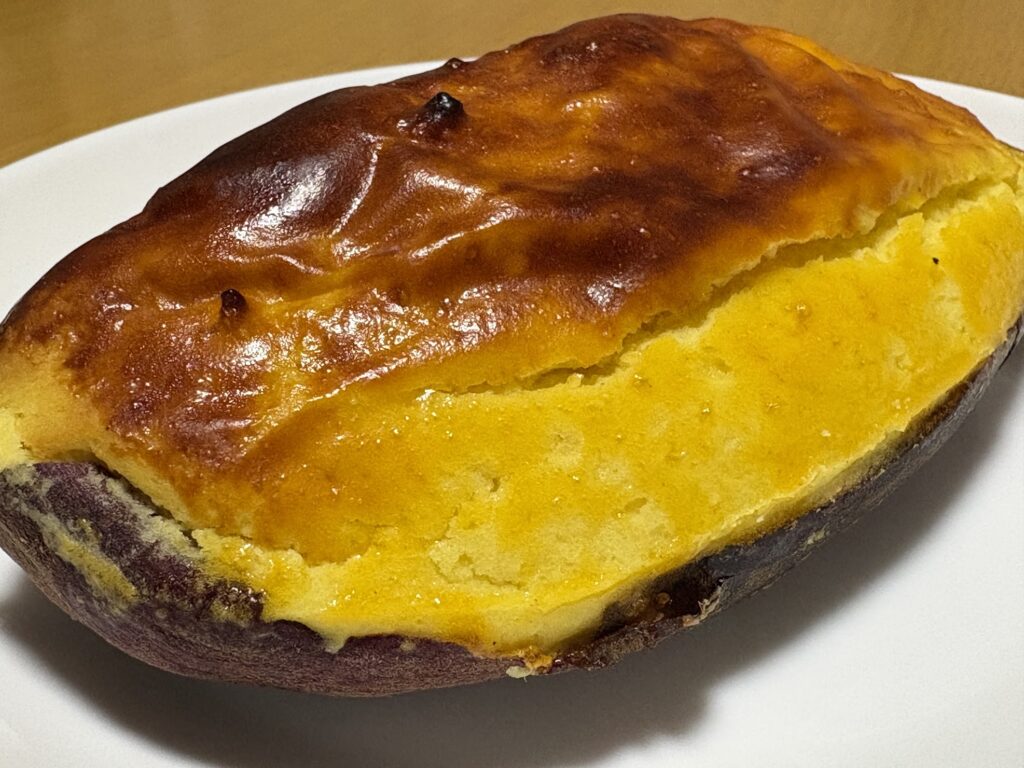 クランベリーのスイートポテトの断面