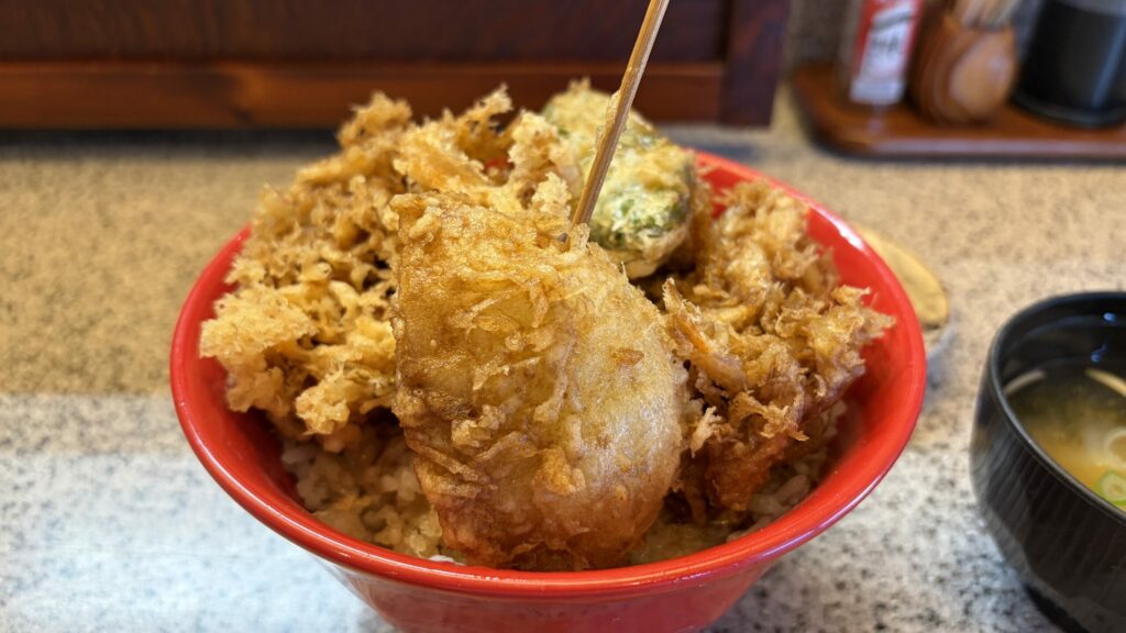天よし・白えびかき揚げ丼